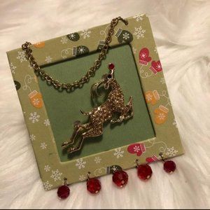 Ornament Frame & Reindeer Pin Combo